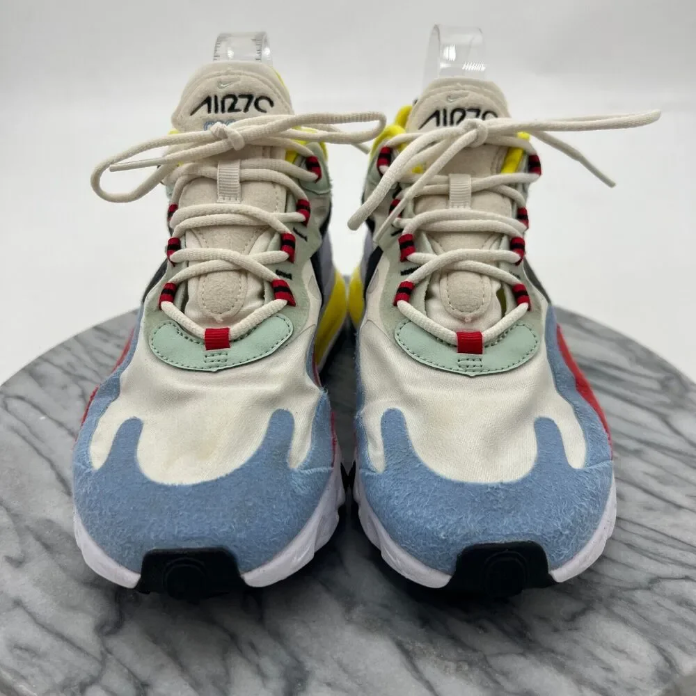 Nike Air Max 270 React Bauhaus Shoes Women 8.5 Multi Running Sneakers AT6174-002